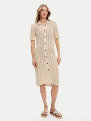 Roxy Sukienka plażowa ERJSW03650 Beżowy. Brązowe sukienki damskie Roxy, na plażę, l, bez wzorów, z bawełny, bez kołnierzyka, bez ramiączek. Za 389.99 zł.