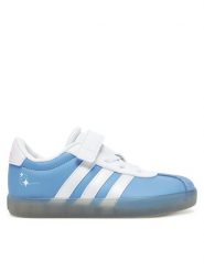 Adidas Sneakersy VL Court 3.0 JR4901 Niebieski. Niebieskie buty sportowe dziewczęce Adidas, bez wzorów, ze skóry, bez zapięcia. Za 159.99 zł.