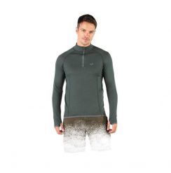 Koszulka turystyczna męska z długim rękawem 100% Merino WOOLONA Halldor. Zielone koszulki męskie z długim rękawem WOOLONA, l, z materiału. Za 378.00 zł.