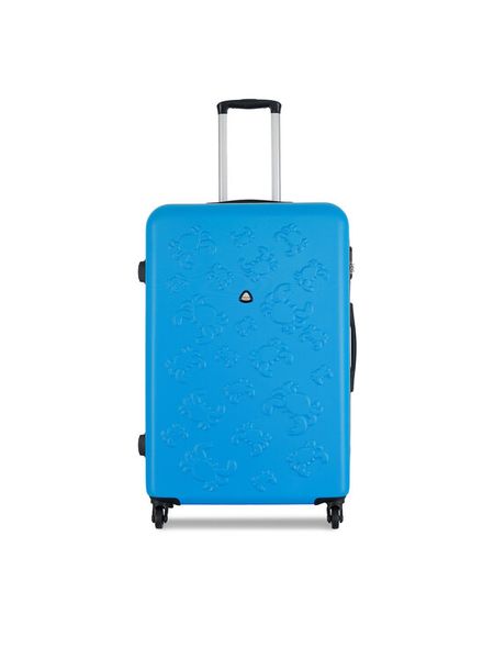 Semi Line Walizka duża T5917-3 Niebieski. Niebieskie walizki Semi-line, bez wzorów, z tworzywa sztucznego, duże. Za 329.99 zł.