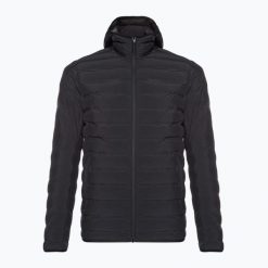 Kurtka puchowa męska Helly Hansen Mono Material Hooded Insulator. Czarne kurtki męskie Helly Hansen, m, bez wzorów, z materiału, sportowe, bez kaptura. Za 449.99 zł.