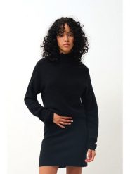 AUTHENTIC CASHMERE Kaszmirowy golf w kolorze czarnym rozmiar: XL. Czarne golfy damskie AUTHENTIC CASHMERE, xl, bez wzorów, z kaszmiru, bez ramiączek. Za 364.56 zł.