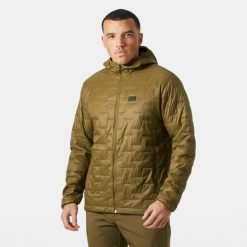 Kurtka narciarska z kapturem Helly Hansen Lifaloft. Brązowe kurtki męskie Helly Hansen, m, bez wzorów, z kapturem. W wyprzedaży za 852.50 zł.