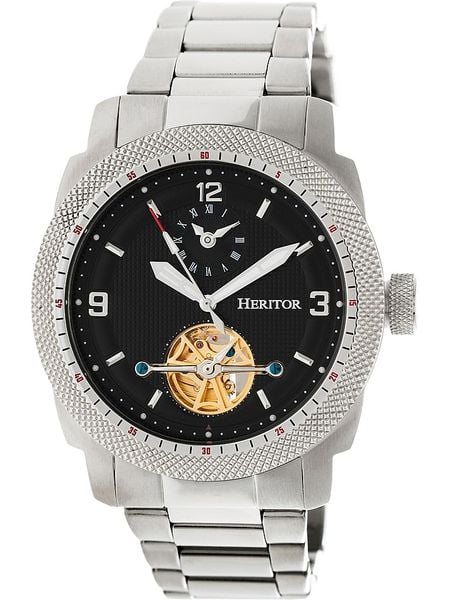 Heritor Zegarek automatyczny "Helmsley" w kolorze srebrno-czarnym rozmiar: onesize. Szare, analogowe zegarki męskie Heritor, ze stali. Za 587.99 zł.