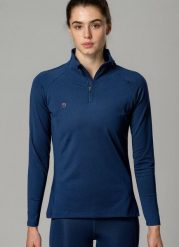 PlayerLayer Eco Midlayer Damska koszulka termiczna Navy XS. Niebieskie t-shirty damskie ZODIAC ORIGINAL, l, bez wzorów, z materiału, bez kołnierzyka. Za 144.99 zł.