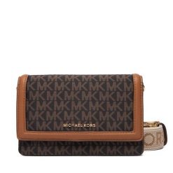 Torebka MICHAEL Michael Kors. Brązowe listonoszki damskie MICHAEL Michael Kors, bez wzorów, bez dodatków. Za 549.99 zł.