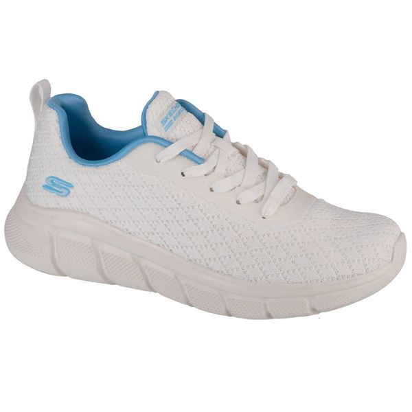 Buty sportowe Sneakersy damskie, Bobs Sport B Flex - Quick Pivot. Białe buty sportowe na co dzień damskie Skechers, bez wzorów, trekkingowe, Skechers Sport. Za 199.99 zł.