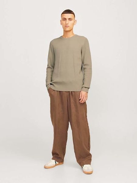 Jack & Jones Sweter w kolorze beżowym rozmiar: XXL. Brązowe swetry męskie Jack & Jones, xxl, bez wzorów, bez kołnierzyka. Za 109.26 zł.