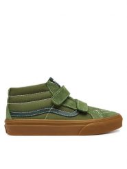 Vans Sneakersy Sk8-Mid Reissue V VN000CYRGRK1 Zielony ciemny. Zielone trampki i tenisówki chłopięce Vans, bez wzorów, ze skóry, bez zapięcia. Za 259.99 zł.