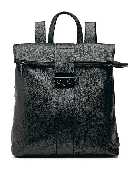 Lia Biassoni Skórzany plecak w kolorze czarnym - 34 x 41 x 12 cm rozmiar: onesize. Czarne plecaki damskie Lia Biassoni, bez wzorów, z materiału. Za 319.88 zł.