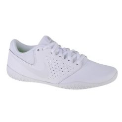 Buty Nike Cheer Sideline Iv W 943790-100 białe. Białe buty sportowe na co dzień damskie bez wzorów, z materiału, na fitness i siłownię. Za 452.64 zł.