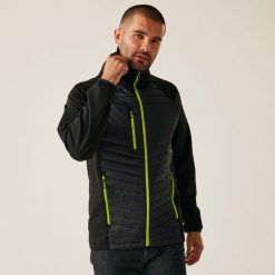 Kurtka robocza hybrydowa męska Nagate. Brązowe kurtki męskie Regatta, m, bez wzorów, z puchu, sportowe, bez kaptura. Za 419.99 zł.