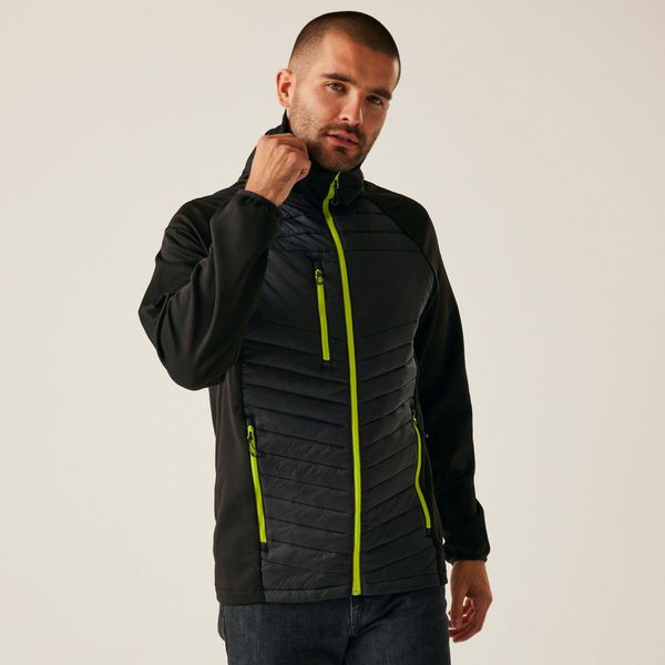 Kurtka robocza hybrydowa męska Nagate. Brązowe kurtki męskie Regatta, m, bez wzorów, z puchu, sportowe, bez kaptura. Za 419.99 zł.