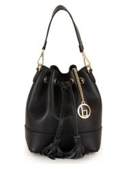 Lia Biassoni Skórzana torebka "Torbido" w kolorze czarnym - 19 x 22 x 12 cm rozmiar: onesize. Czarne torebki klasyczne damskie Lia Biassoni, bez wzorów, z materiału, bez dodatków. Za 260.99 zł.