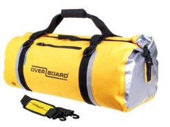 Torba wodoszczelna OverBoard Duffel 60l. Żółte torby męskie na ramię OVERBOARD, bez wzorów, z materiału, na ramię, duże. Za 519.00 zł.