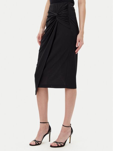 Rinascimento Spódnica midi CFC0123489003 Czarny Regular Fit. Czarne spódniczki damskie RINASCIMENTO, xs, bez wzorów, z syntetyku, midi. Za 219.99 zł.