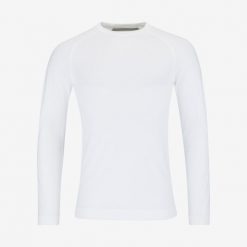 Koszulka z długim rękawem męska FLEX Seamless. Niebieskie t-shirty sportowe męskie HEAD, m, z dzianiny, bez ramiączek, tenisowe. W wyprzedaży za 196.00 zł.