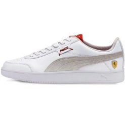 Buty sportowe Puma Ferrari Race Court Legend. Białe buty sportowe na co dzień męskie Puma, z syntetyku, bez zapięcia, na fitness i siłownię. W wyprzedaży za 390.00 zł.