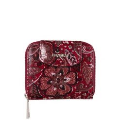 Dwustronny czerwony portfel damski BajuBaj ze skóry naturalnej PD1026cs167. Czerwone portfele damskie bez wzorów, ze skóry. Za 167.20 zł.