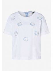 More & More Koszulka w kolorze białym rozmiar: 40. Białe t-shirty damskie MORE & MORE, bez wzorów, z bawełny, bez kołnierzyka. Za 162.95 zł.