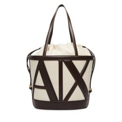 Torebka Armani Exchange. Brązowe torebki klasyczne damskie Armani Exchange, bez wzorów, bez dodatków. Za 759.99 zł.