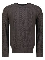 Geographical Norway Sweter "Fresh" w kolorze antracytowym rozmiar: S. Czarne swetry męskie Geographical Norway, s, bez wzorów, z bawełny, bez kołnierzyka. Za 100.04 zł.