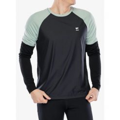 Bluza rowerowa męska Mons Royale Tarn Merino Shift Wind Jersey. Czarne bluzy bez kaptura męskie Mons Royale, bez wzorów, z jersey, bez kołnierzyka, bez ramiączek. Za 329.99 zł.