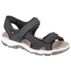 Sandały Rieker Sandals 68866-14 niebieskie. Niebieskie sandały damskie bez wzorów, z gumy, bez obcasa. W wyprzedaży za 364.39 zł.