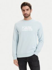 KARL LAGERFELD Bluza 705780 563917 Niebieski jasny Regular Fit. Niebieskie bluzy bez kaptura męskie Karl Lagerfeld, m, z bawełny. Za 439.99 zł.