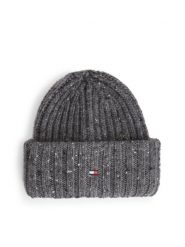 Tommy Hilfiger czapka wełniana Mężczyźni Wełna szary, ONE SIZE. Szare czapki męskie Tommy Hilfiger, bez wzorów, z wełny, eleganckie. Za 289.95 zł.