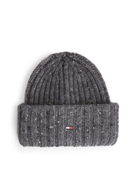 Tommy Hilfiger czapka wełniana Mężczyźni Wełna szary, ONE SIZE. Szare czapki męskie Tommy Hilfiger, bez wzorów, z wełny, eleganckie. Za 289.95 zł.