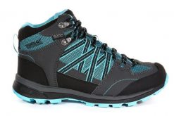 Buty trekkingowe damskie Regatta Samaris II Mid wodoodporne. Niebieskie obuwie trekkingowe damskie Regatta. Za 258.49 zł.