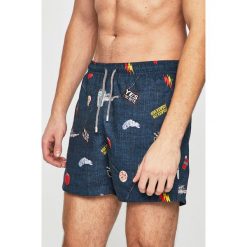 John Frank - Kąpielówki. Niebieskie kąpielówki męskie John Frank, m, bez wzorów, z dzianiny. W wyprzedaży za 69.90 zł.