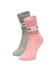 GINO ROSSI Skarpety długie CEO_BR_GR_006_W_AW25 (2 PACK) Kolorowy. Skarpetki damskie Gino Rossi, bez wzorów, z poliesteru. Za 29.99 zł.