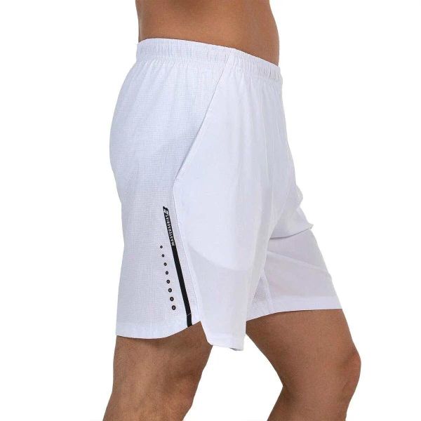 Short Bullpadel Mazari. Białe szorty męskie bullpadel, bez wzorów, sportowe. Za 194.55 zł.