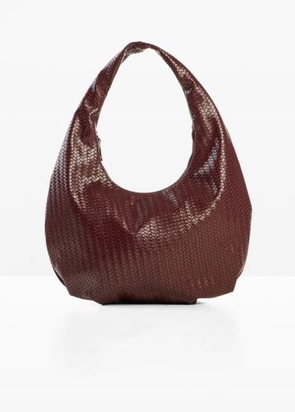 Torebka w stylu plecionki. Czerwone torebki klasyczne damskie bonprix, bez wzorów, bez dodatków. Za 134.99 zł.