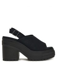 Converse Sandały Chuck 70 De Luxe Heel Sandal Platform A12567C Czarny. Czarne sandały damskie Converse, bez wzorów, z materiału, bez obcasa, na słupku. Za 329.99 zł.
