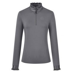 Dziewczęca koszulka jeździecka z długim rękawem Imperial Riding Anna. Szare koszulki dziewczęce IMPERIAL RIDING, bez wzorów, bez ramiączek. Za 255.00 zł.
