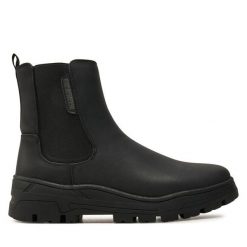 Kozaki Napapijri. Czarne buty zimowe męskie Napapijri, bez zapięcia. Za 459.99 zł.