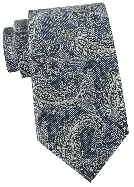 Krawat Męski - Angelo di Monti - Niebieski z Popielem, Duży Wzór. Niebieskie krawaty i muchy męskie Angelo di Monti, bez wzorów, z tkaniny, eleganckie. Za 45.00 zł.