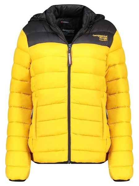 Geographical Norway Kurtka pikowana "Atikoclerc" w kolorze żółtym rozmiar: XXL. Żółte kurtki damskie Geographical Norway, xxl, bez wzorów, bez kaptura. Za 161.73 zł.