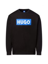 HUGO BLUE Bluza - Classic Crew Kobiety Bawełna czarny|niebieski, XS. Czarne bluzy z nadrukiem damskie HUGO BLUE, xs, z bawełny. Za 229.95 zł.