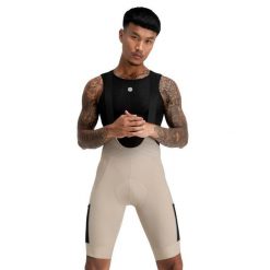 Spodenki rowerowe Gravel męskie SIROKO Rocket. Brązowe szorty męskie SIROKO, bez wzorów, z nylonu, sportowe. Za 508.00 zł.