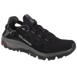 Buty trekkingowe męskie Salomon Techamphibian 5. Czarne buty trekkingowe męskie Salomon, z gumy, bez zapięcia, trekkingowe. Za 492.00 zł.