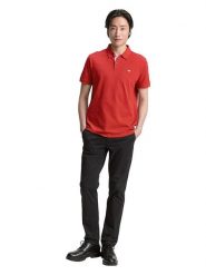 Tom Tailor Koszulka polo w kolorze czerwonym rozmiar: L. Czerwone koszulki polo męskie Tom Tailor, l, bez wzorów, z bawełny, bez ramiączek. Za 61.31 zł.