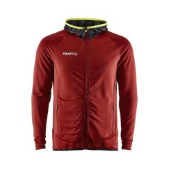 Bluza dresowa z pełnym zamkiem błyskawicznym Craft Extend. Brązowe bluzy bez kaptura męskie Craft, l, z dresówki. Za 324.30 zł.
