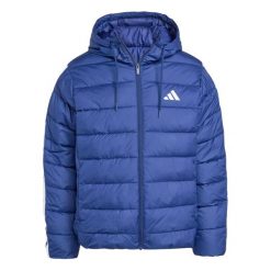 Kurtka puchowa adidas Essentials Climawarm 3 stripes. Niebieskie kurtki męskie Adidas, m, bez wzorów, z materiału, sportowe, bez kaptura. Za 370.00 zł.