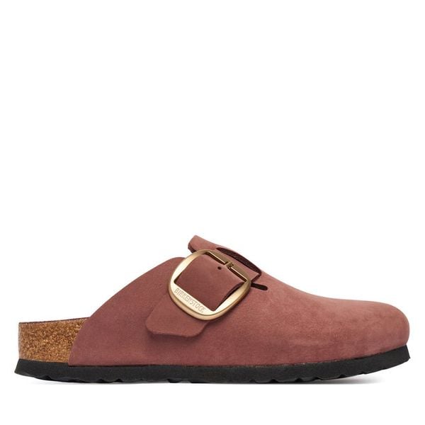 Klapki Birkenstock. Czerwone klapki damskie Birkenstock, bez wzorów, bez obcasa. Za 779.99 zł.