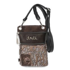 Brązowa Damska Torebka Na Telefon/Dokumenty Anekke. Brązowe shopper bag damskie Anekke, bez wzorów, z nadrukiem, bez dodatków. Za 169.00 zł.