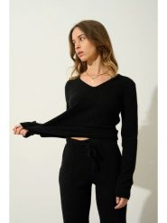 AUTHENTIC CASHMERE Kaszmirowy sweter "Chelsea" w kolorze czarnym rozmiar: S. Czarne swetry klasyczne damskie AUTHENTIC CASHMERE, s, z kaszmiru, bez kołnierzyka. Za 480.90 zł.